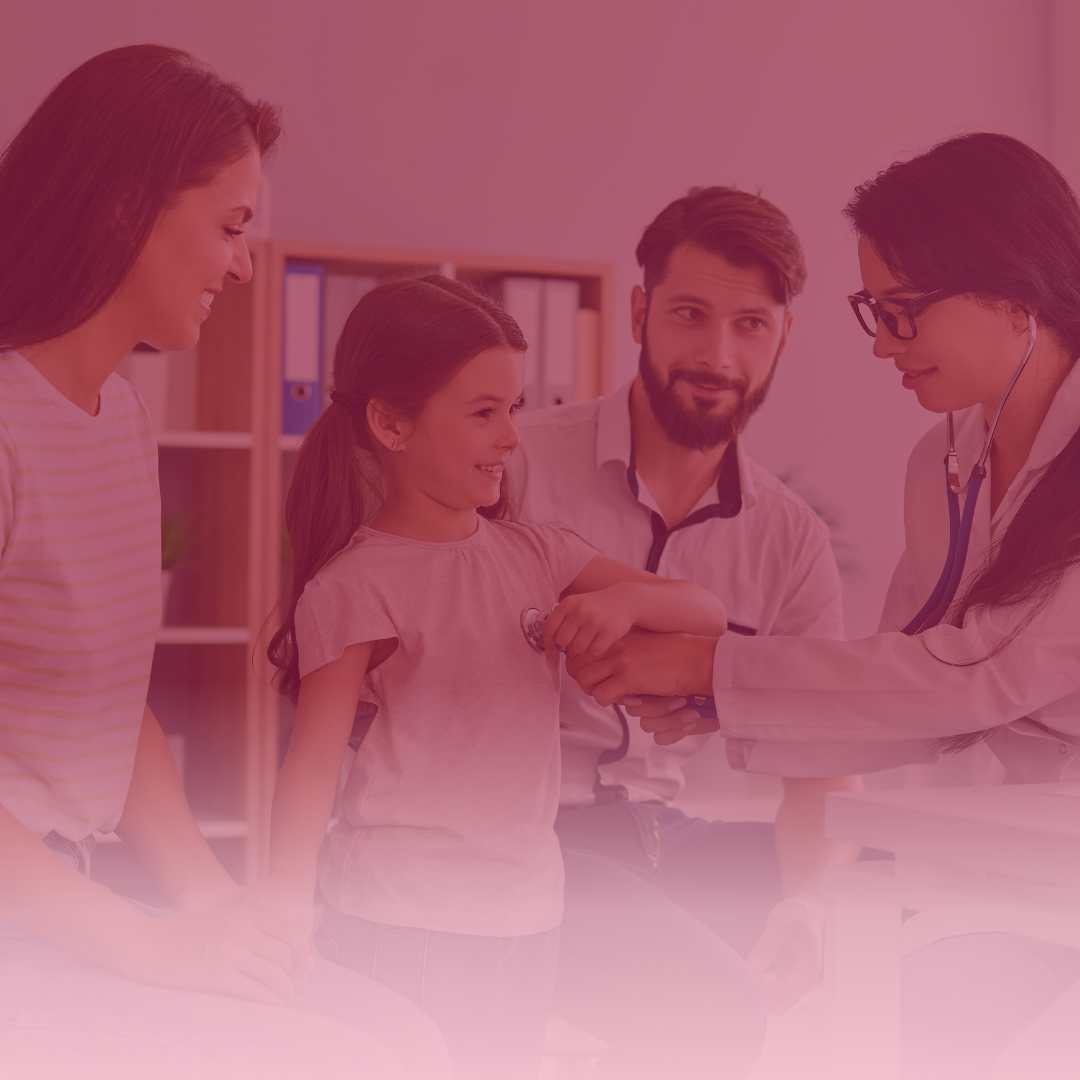 Post para instagram conheça nossos serviços clínica médica branco e vermelho